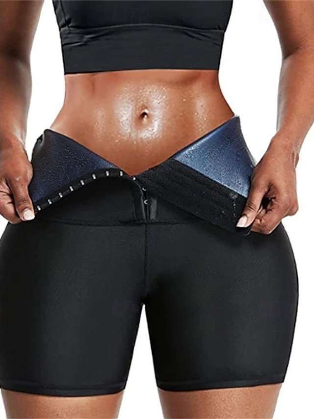 Streetwear Regular Fit Plain High Waist Elastic Waist Shorts Leggings - Image 2