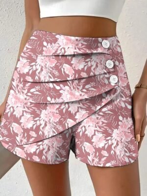 Streetwear Regular Fit Plain High Waist Micro-elastic Chino Shorts - Image 26