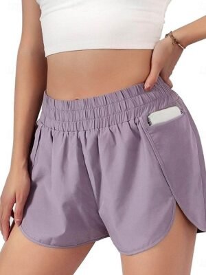 Streetwear Regular Fit Plain High Waist Short Chinos - Image 8