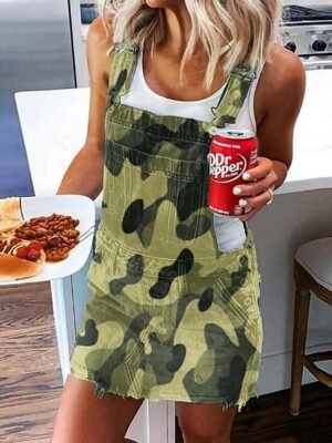 Streetwear Regular Fit Solid Sleeveless Square Neck Jumpsuit - Image 4
