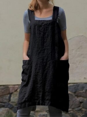 Streetwear Regular Fit Solid Sleeveless Square Neck Jumpsuit - Image 4