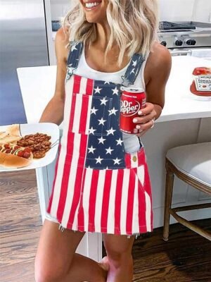 Streetwear Regular Fit Solid Sleeveless Square Neck Jumpsuit - Image 5