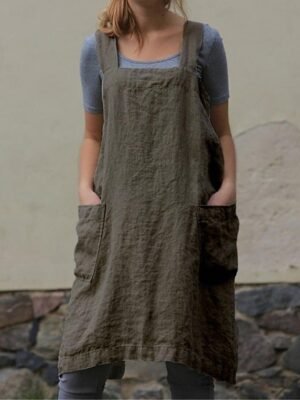 Streetwear Regular Fit Solid Sleeveless Square Neck Jumpsuit - Image 5