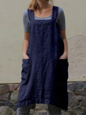 Streetwear Regular Fit Solid Sleeveless Square Neck Jumpsuit - Image 7