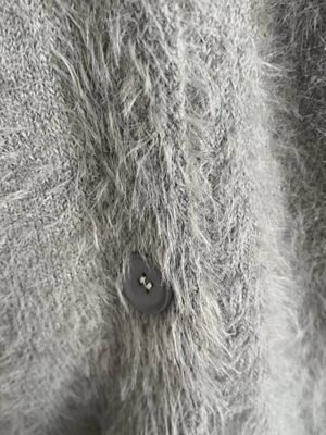 Streetwear Regular Solid V Neck Long Sleeve Long Cardigan - Image 4