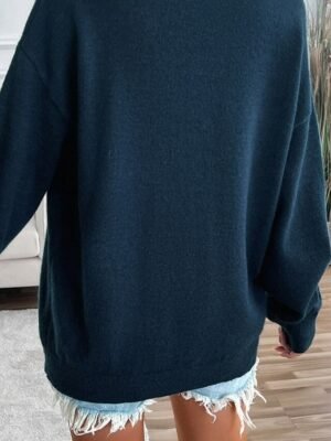 Streetwear Regular Striped Crew Neck Long Sleeve Knit Sweater - Image 19