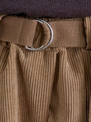 Streetwear Wide Leg Solid High Waist Calf-Length Pants - Image 15
