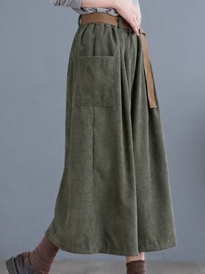 Streetwear Wide Leg Solid High Waist Calf-Length Pants - Image 6