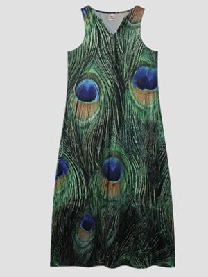 Stylish A Line Floral V Neck Sleeveless Maxi Dress - Image 8
