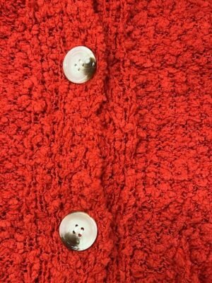 Stylish Casual Ribbed Cowl Long Sleeve Knit Cardigan - Image 2