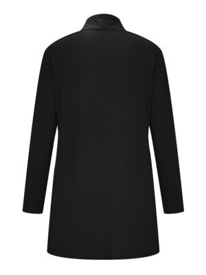 Stylish Casual Solid Open Front Long Sleeve Cardigan - Image 30