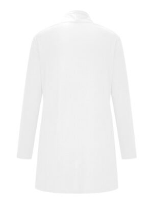 Stylish Casual Solid Open Front Long Sleeve Cardigan - Image 32