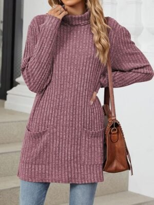 Stylish Modern Loose Black Long Sleeve Blouse - Image 1