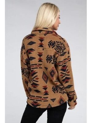 Stylish Modern Regular Shirt Collar Long Sleeve Blouse - Image 2