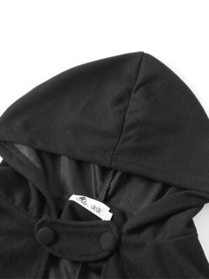 Stylish Oversize Classic 3/4 Length Sleeve Long Winter Cloak - Image 17