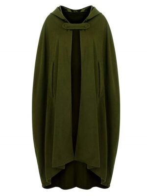 Stylish Oversize Classic 3/4 Length Sleeve Long Winter Cloak - Image 6