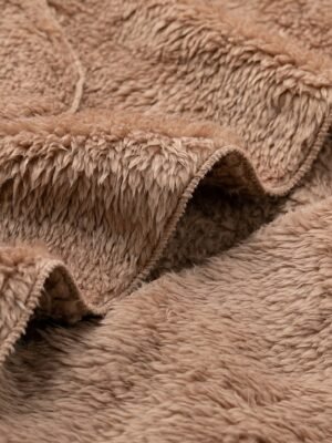 Stylish Oversize Plain Long Sleeve Fleece Teddy Coat - Image 8
