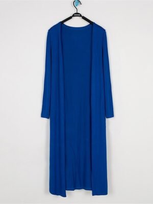 Stylish Oversized Solid Ribbed Open Front Long Sleeve Cardigan - Image 11