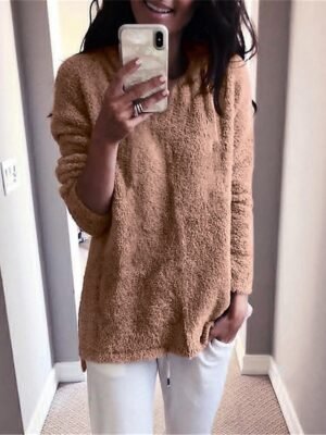 Stylish Oversized Solid Turtleneck Long Sleeve Knit Sweater - Image 4