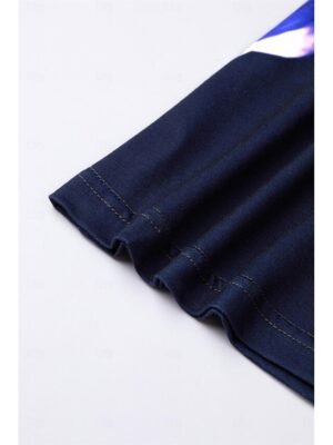 Stylish Regular Fit Floral Sweetheart Short Sleeve Mini Dress - Image 12