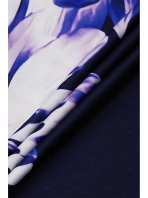 Stylish Regular Fit Floral Sweetheart Short Sleeve Mini Dress - Image 13