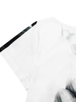 Stylish Regular Fit Floral Sweetheart Short Sleeve Mini Dress - Image 5