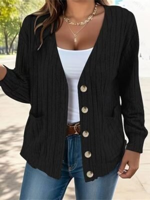 Stylish Regular Fit Plain Long Sleeve Short Jacket - Image 4
