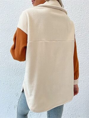 Stylish Regular Fit Plain Long Sleeve Thermal Jacket - Image 2