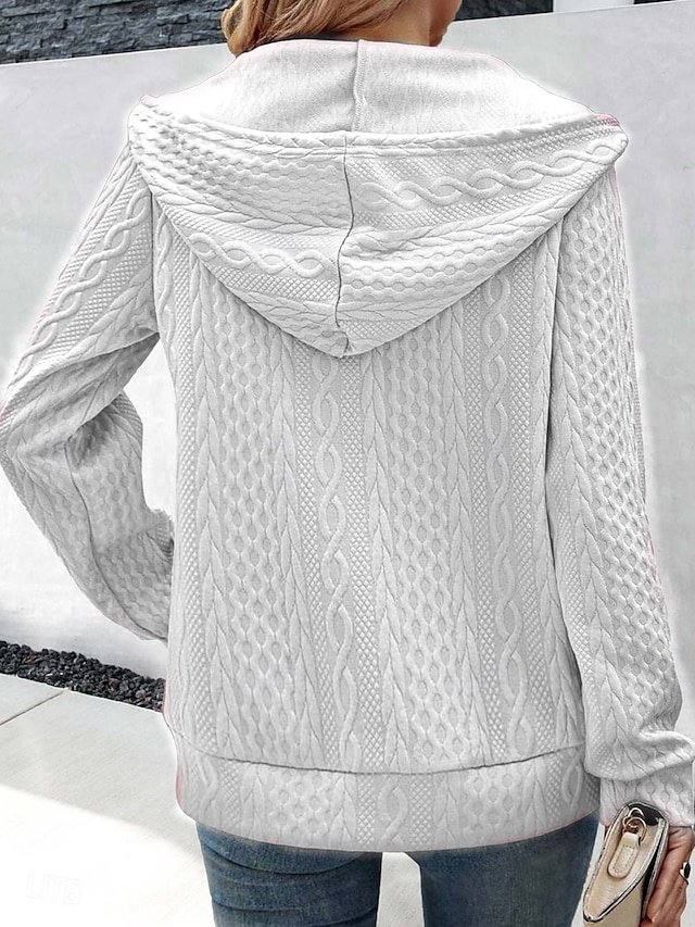 Stylish Regular Fit Solid Colour Long Sleeve Jacket - Image 2