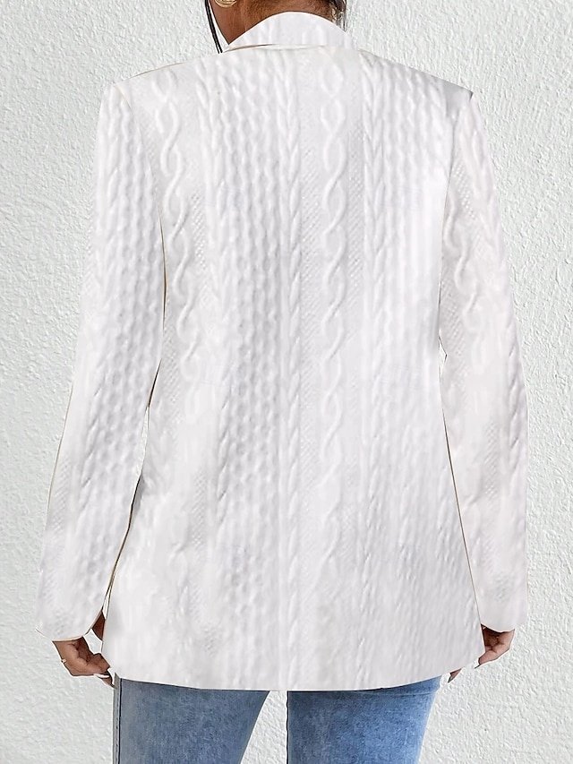 Stylish Regular Fit Solid Colour Long Sleeve Casual Jacket - Image 2