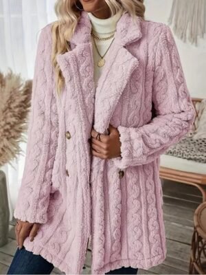 Stylish Regular Fit Solid Colour Long Sleeve Casual Jacket - Image 3