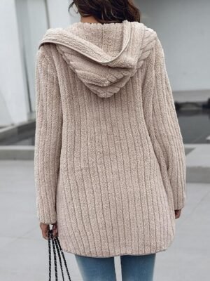 Stylish Regular Fit Solid Long Sleeve Regular Length Jacket - Image 2