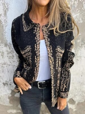 Stylish Regular Fit Solid Long Sleeve Thermal Denim Jacket - Image 3