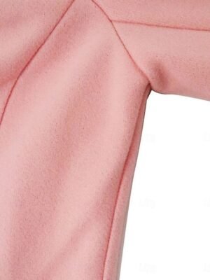 Stylish Regular Fit Solid Long Sleeve Winter Coat - Image 13