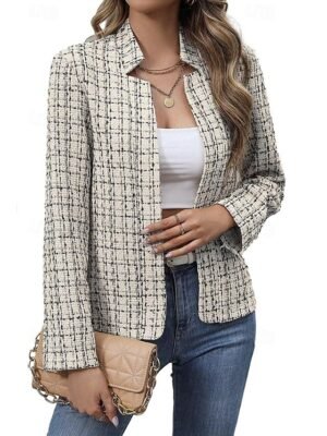 Stylish Regular Modern Long Sleeve Light Grey Blouse - Image 3