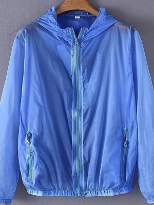 Summer Regular Fit Windproof Full Zip Long Sleeve Cycling Jacket - Image 11