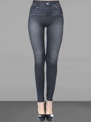 Summer Slim High Waist Full Length Black Trousers - Image 6