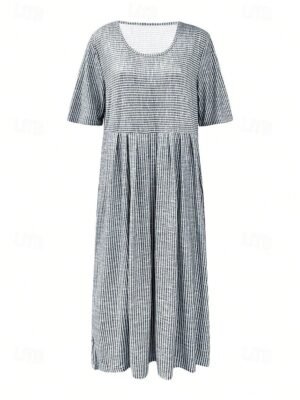 Vacation Regular Fit Floral Round Neck Short Sleeve Wide Leg Jumpsuit - Image 31