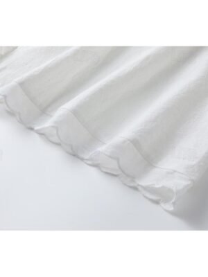 Vacation Regular Fit Plain Crew Neck Sleeveless Mini Dress - Image 3