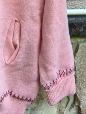 Vacation Regular Geometric Hooded Long Sleeve Knit Cardigan - Image 4