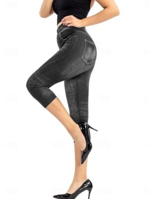 Vacation Vintage Ethnic High Waist 3D Print Calf-Length Leggings - Image 11