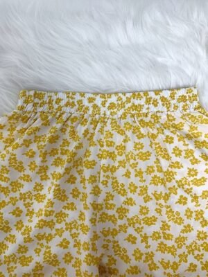 Vacation Wide Leg Floral Mid Waist Full Length Trousers - Image 15