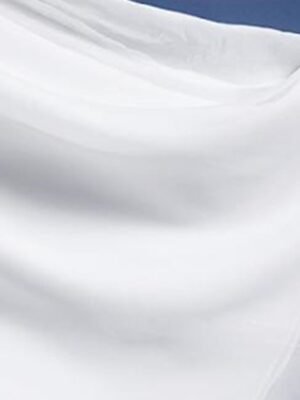 Vacation Wide Leg Plain Elastic Waist Full Length Trousers - Image 10