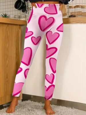 Valentine Skinny Graphic Ankle-Length Leggings - Image 2