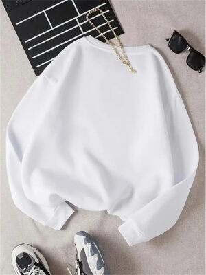 Vintage Casual Loose Graphic Round Neck Long Sleeve Sweatshirt - Image 7