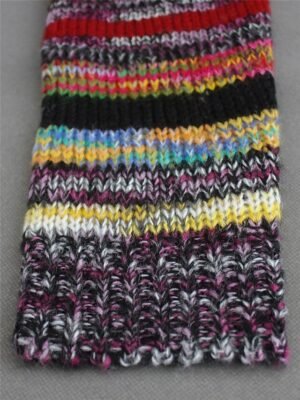 Vintage Casual Open Front Rainbow Long Sleeve Cardigan - Image 4