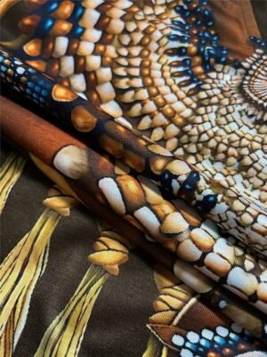 Vintage Casual Print V Neck Long Sleeve Regular Top - Image 2