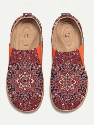 Vintage Ethnic Regular Floral V Neck 3/4 Sleeve Henley Shirt - Image 26