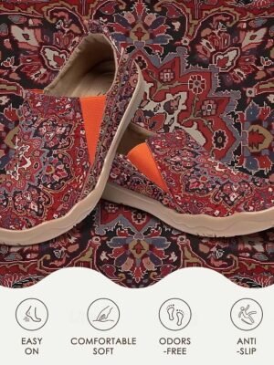 Vintage Ethnic Regular Floral V Neck 3/4 Sleeve Henley Shirt - Image 29