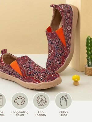 Vintage Ethnic Regular Floral V Neck 3/4 Sleeve Henley Shirt - Image 31